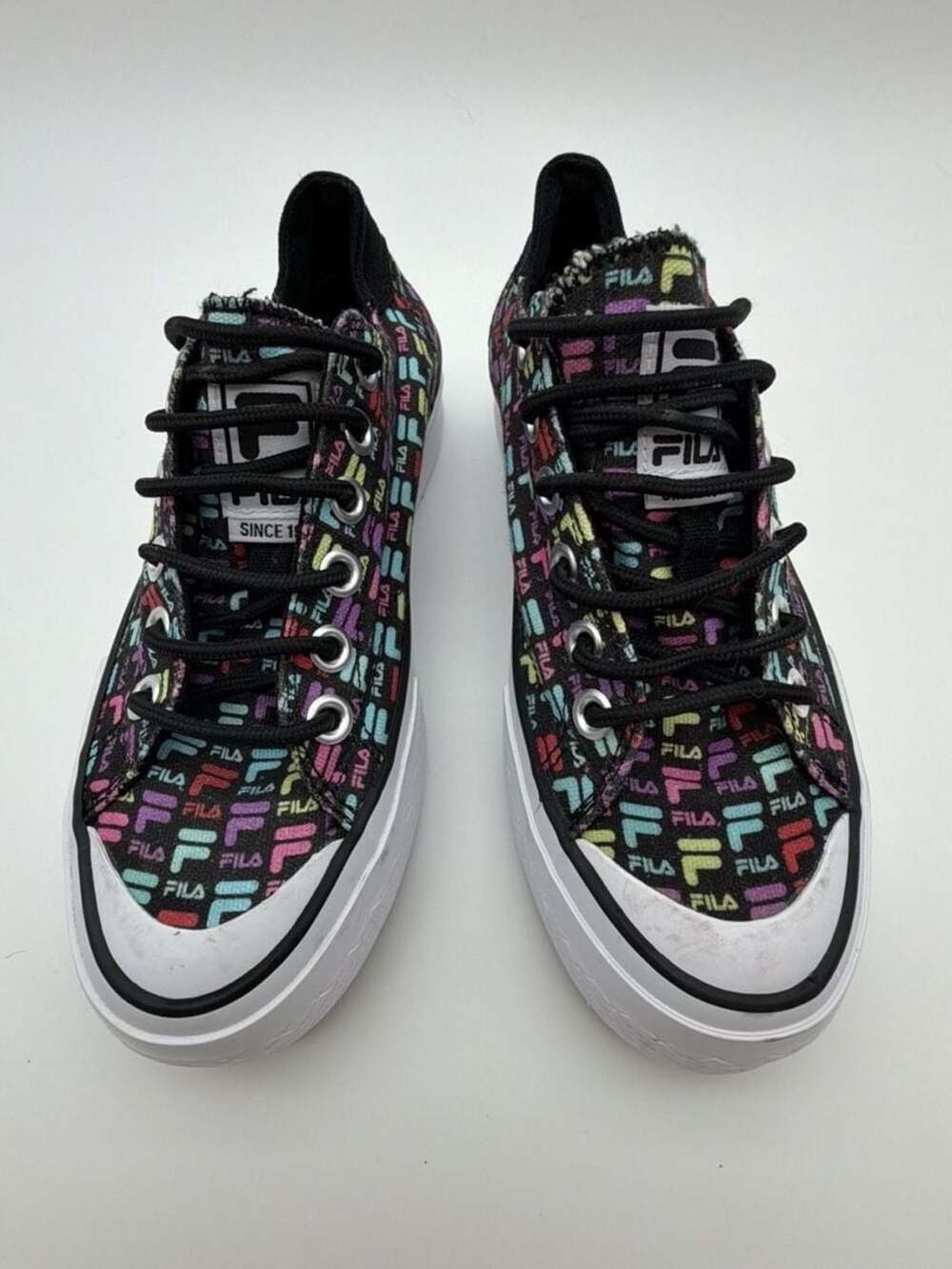 Fila Boarder Multicolor Logo Platform Sneakers